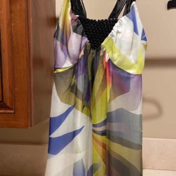 Silk Colorful Dress - Picture 2 of 2